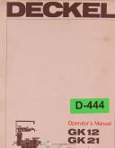 Deckel-Deckel FP3L FP3LV Universal Milling Boring Spare Parts Manual Year (1980)-FP3L-FP3LV-01